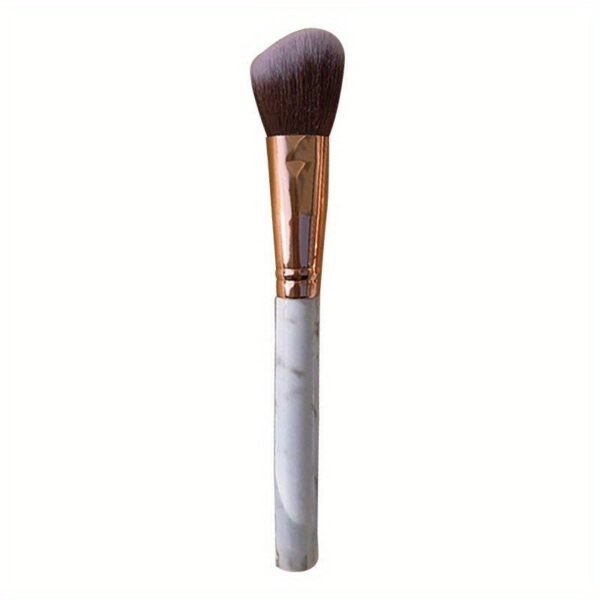 Marble Pattern Makeup Brush - Soft Fiber Bristles, Beveled Blush & Contour Brush