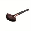 Fan-shaped Powder Finishing Brush - Black and Golden Handle