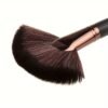 Fan-shaped Powder Finishing Brush - Black and Golden Handle