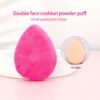 1pc Water Drop Shaped Powder Puff - Latex-Free, Double-Sided, for Flawless Face Makeup