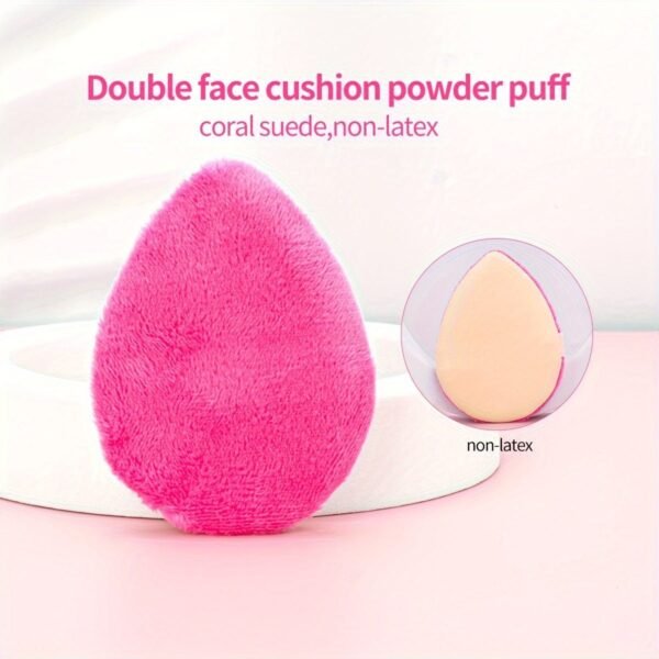 1pc Water Drop Shaped Powder Puff - Latex-Free, Double-Sided, for Flawless Face Makeup