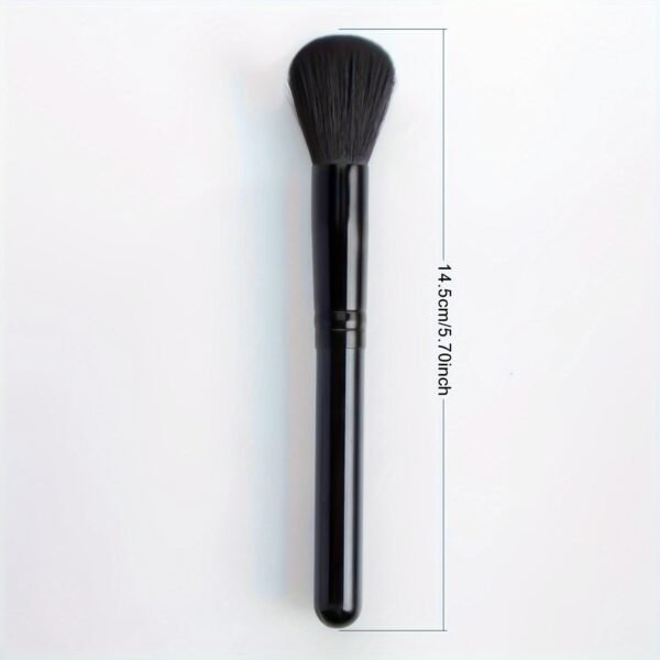 Wooden Handle Nylon Bristle Blush Brush - Soft, Gentle, Reusable