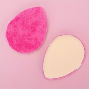 1pc Water Drop Shaped Powder Puff - Latex-Free, Double-Sided, for Flawless Face Makeup
