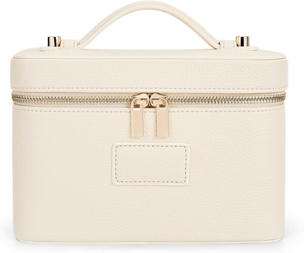 Makeup Bag Vanity Case for Women Leather Cosmetic Bag Travel Toiletry Bags Portable Makeup Organizer Case