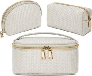 Makeup Bag 3 Pcs waterproof Cosmetic Bag Portable Travel Cosmetic Bag