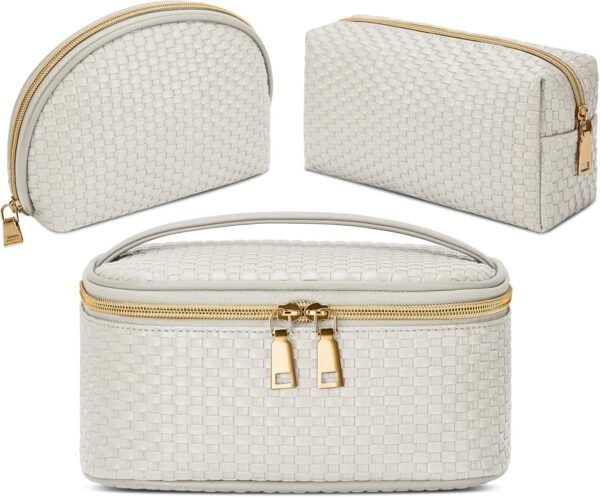 Makeup Bag 3 Pcs waterproof Cosmetic Bag Portable Travel Cosmetic Bag