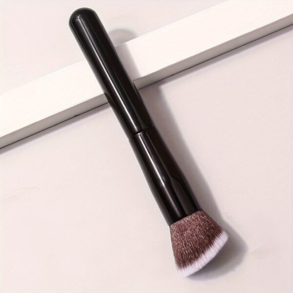 Black Angled Contour Brush - Soft Bristles for Blush, Powder, and Multifunctional Makeup