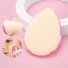 1pc Water Drop Shaped Powder Puff - Latex-Free, Double-Sided, for Flawless Face Makeup