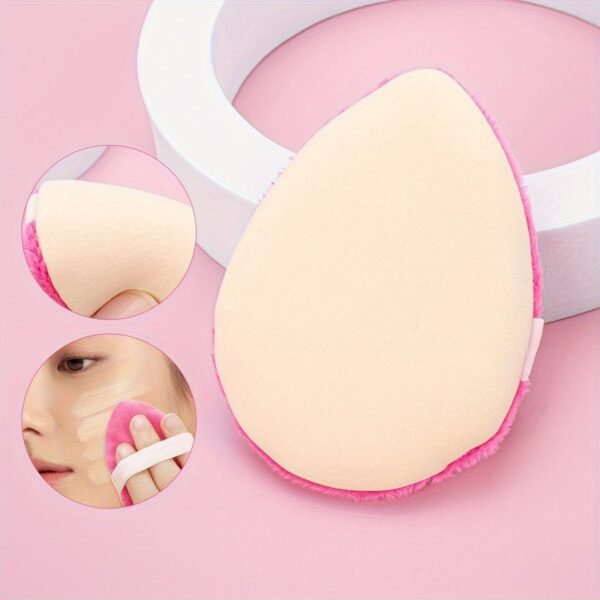1pc Water Drop Shaped Powder Puff - Latex-Free, Double-Sided, for Flawless Face Makeup
