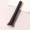 Black Angled Contour Brush - Soft Bristles for Blush, Powder, and Multifunctional Makeup