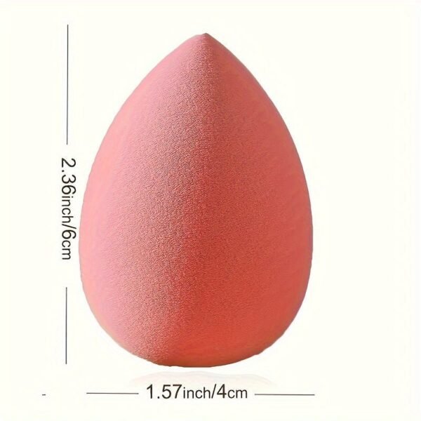 4pcs Makeup    Sponge Blender - Non-Latex, Skin-Friendly, Dual Use for Wet and Dry Foundation Blending