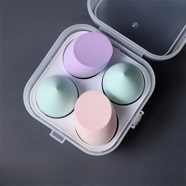4PCS Premium Makeup Sponge Set - Bouncy Beauty Blender, Soft for Wet & Dry Use