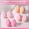 Premium Pink Makeup Sponges - 8pcs for Flawless Blending